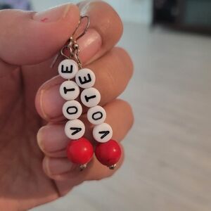 Vote earrings